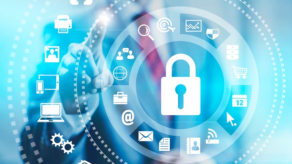 Icon of a lock depicting security